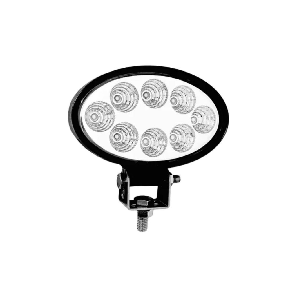Farol De Milha Oval 8 Led 24w Off-road 6000k Universal