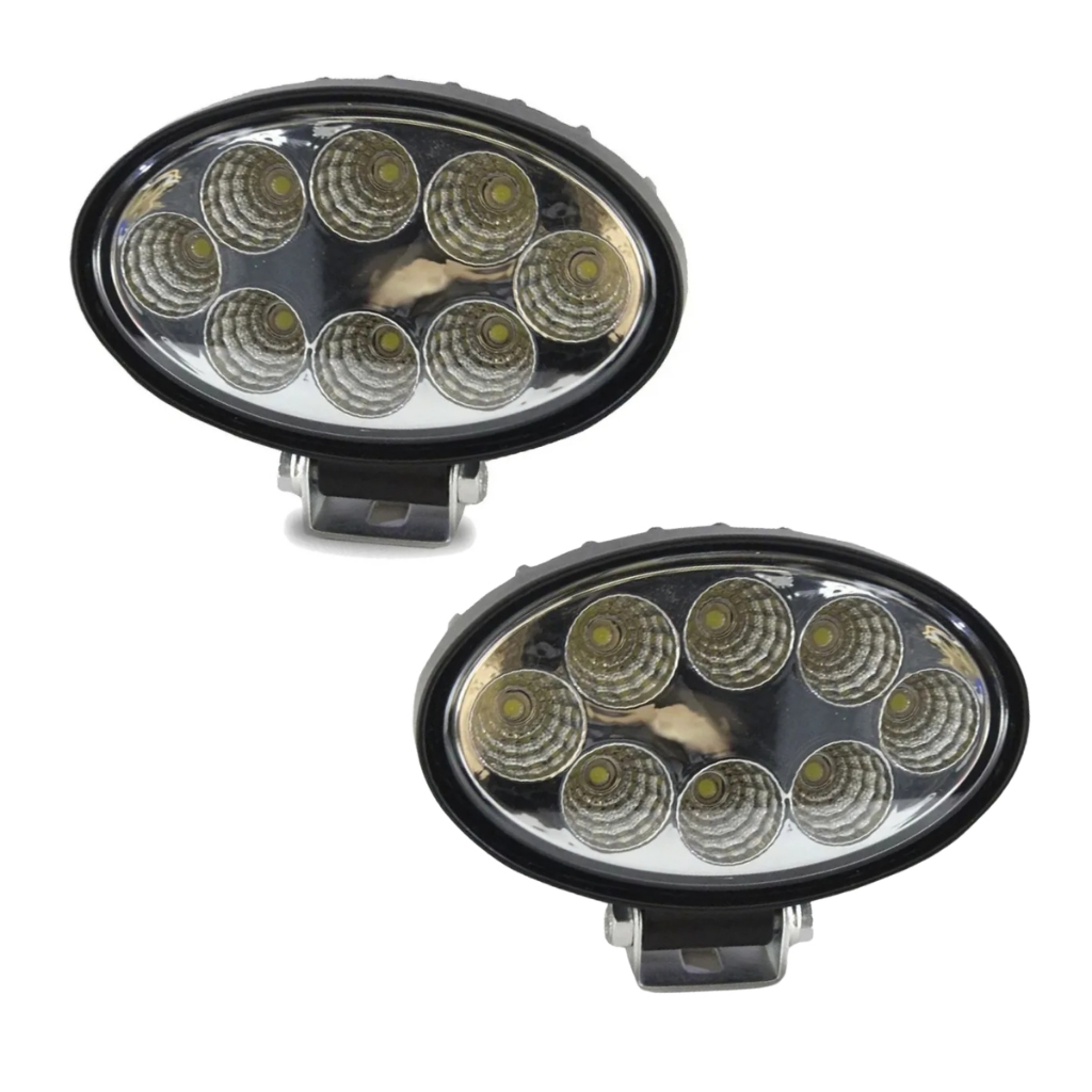 Par Farol De Milha Led 12v 24v 24w 8 Led Off-road