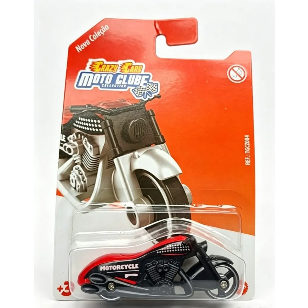 Miniatura Moto Clube Chopper / Cruiser Custom 1/64 Tag Toys