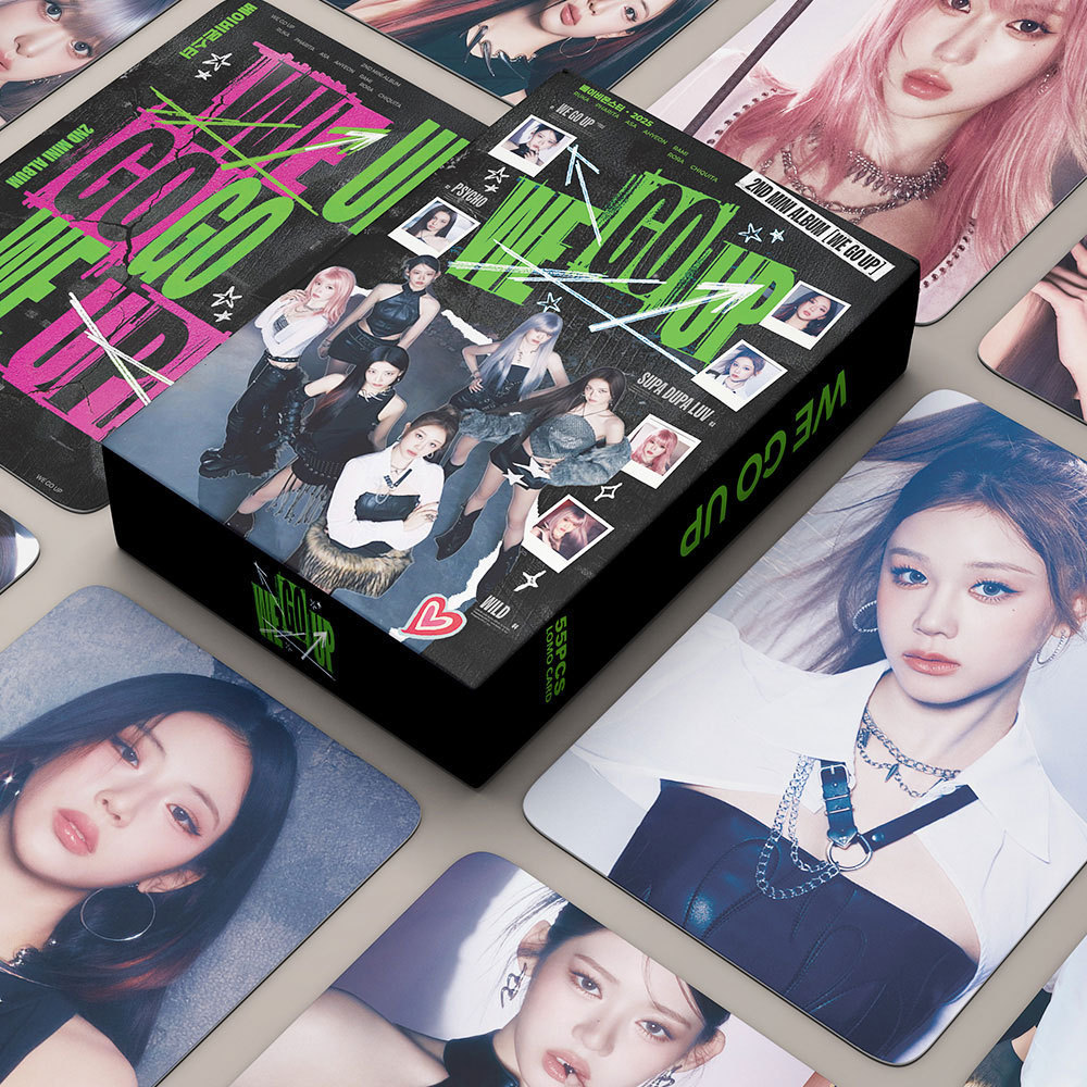 K pop BABYMONSTER Photocard Pop Monster Mini mini2 Series <WE GO UP > Mesmo cartão 55 peças