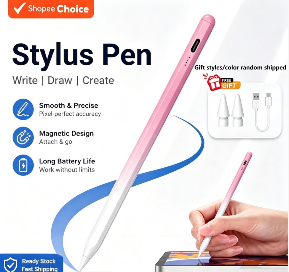 Caneta Capacitiva Universal para Dispositivos Touch com Tela Capacitiva Android iOS, Compatível com Xiaomi, Huawei e