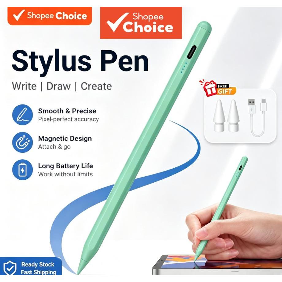 Caneta Stylus Inteligente, Compatível com Android e iOS, para Telefones e Tablets Xiaomi, Huawei e Honor