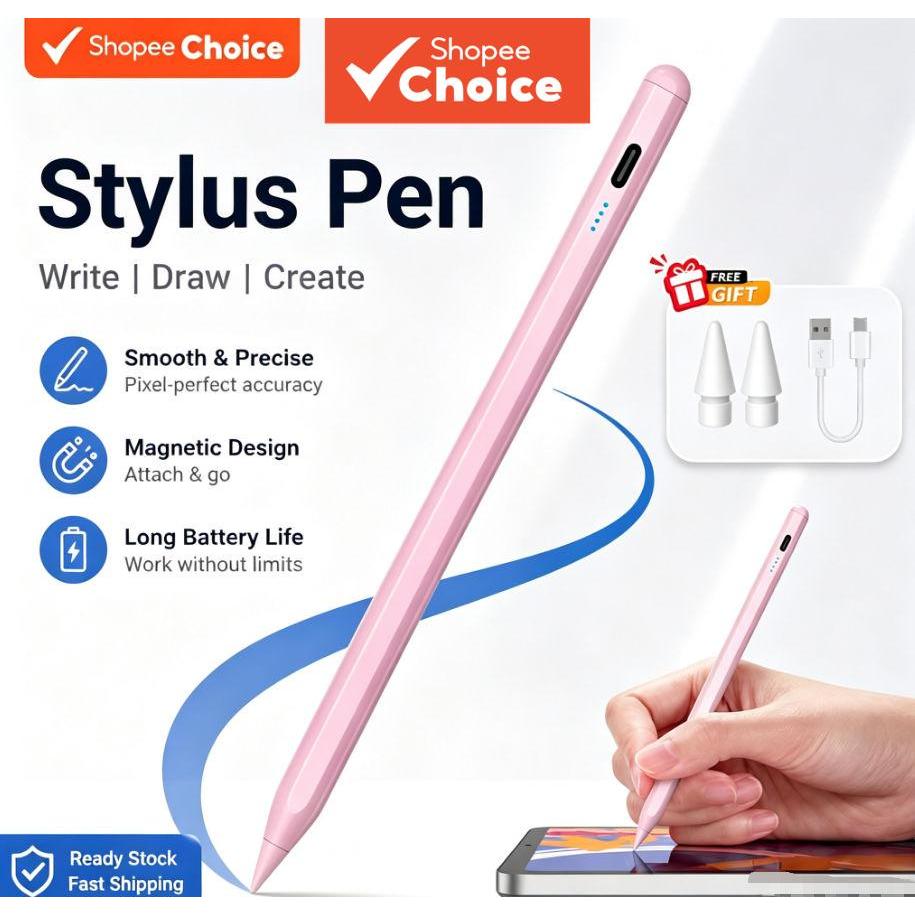 Caneta Stylus, Universal para Celulares e Tablets, Compatível com Android e iOS, Compatível com Xiaomi, Huawei, Honor