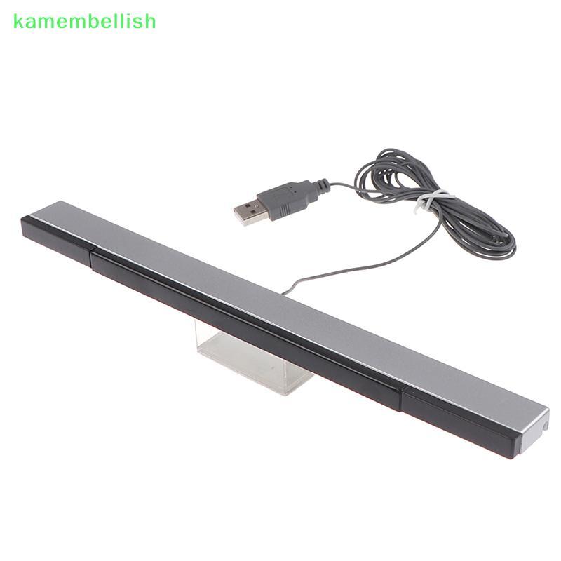 kamembellish12 Wii Sensor Bar Receptores Com Fio IR Signal Ray Substituição De Plugue USB Para Nitendo