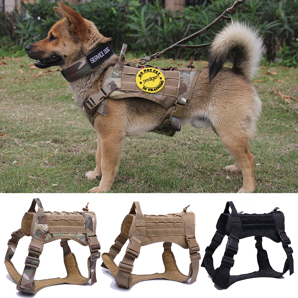 Arnês Do Cão Treinamento Animal De Estimação Colete Tático Harness Dog E Set Leash Para Pequenas Médias Grandes Cães