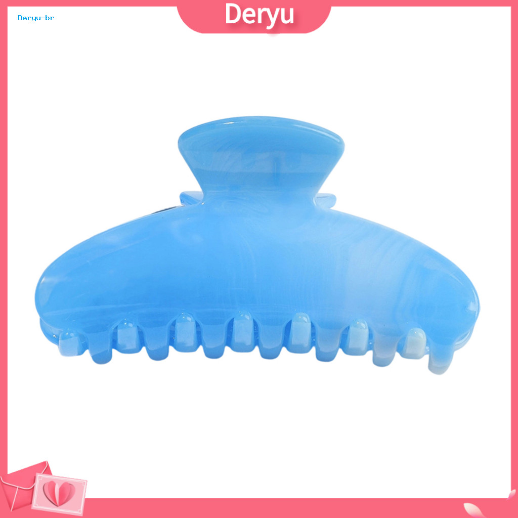 Wear-resistant Hair Claw Clip Back Head Macaron Color with Smooth Surface and Anti-slip Teeth Perfect for Buns Commuting