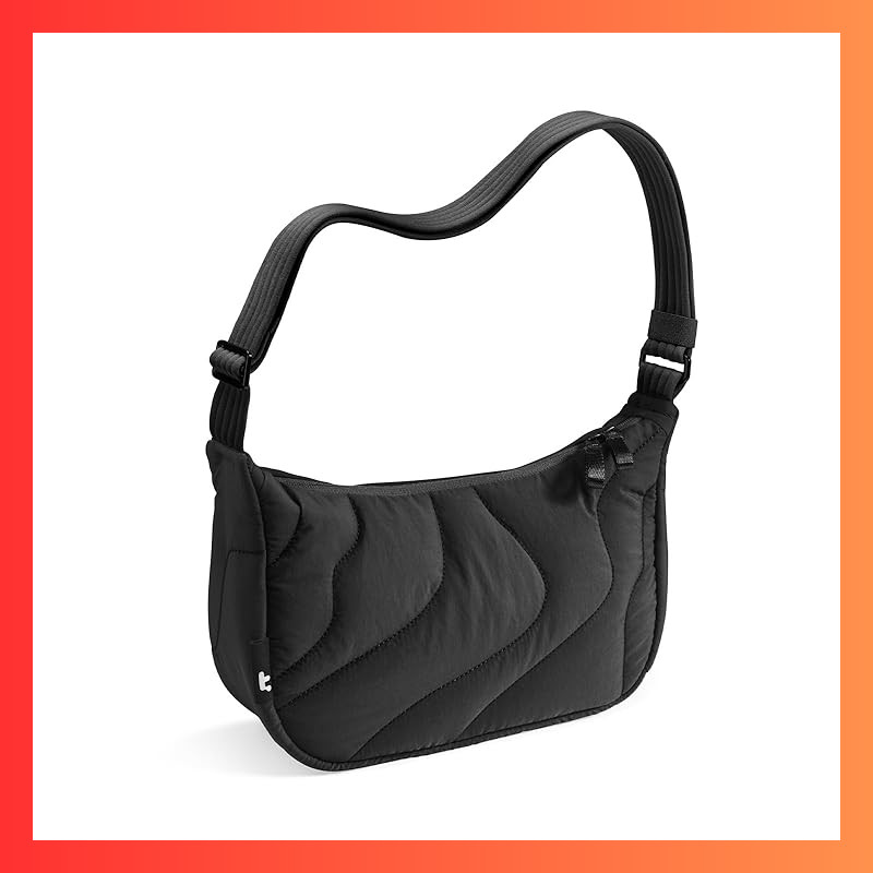 [tomtoc] Shoulder Bag for Women, Large Capacity 9L, Lightweight, Round Shoulder Bag, Compatible with 11-inch iPad Pro M5