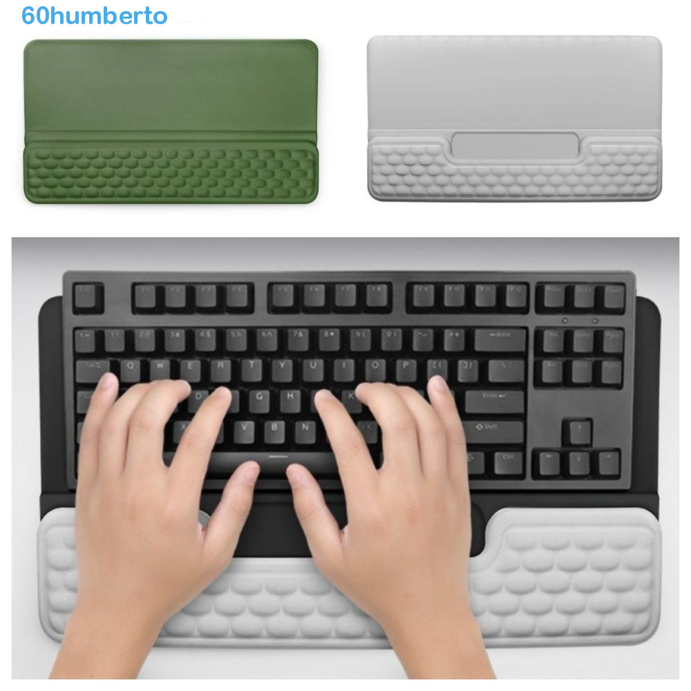 Suporte De Teclado HUMBERTO , Almofada De Pulso Inclinada Integrada , Computador Macio Portátil Antiderrapante Ergonômic