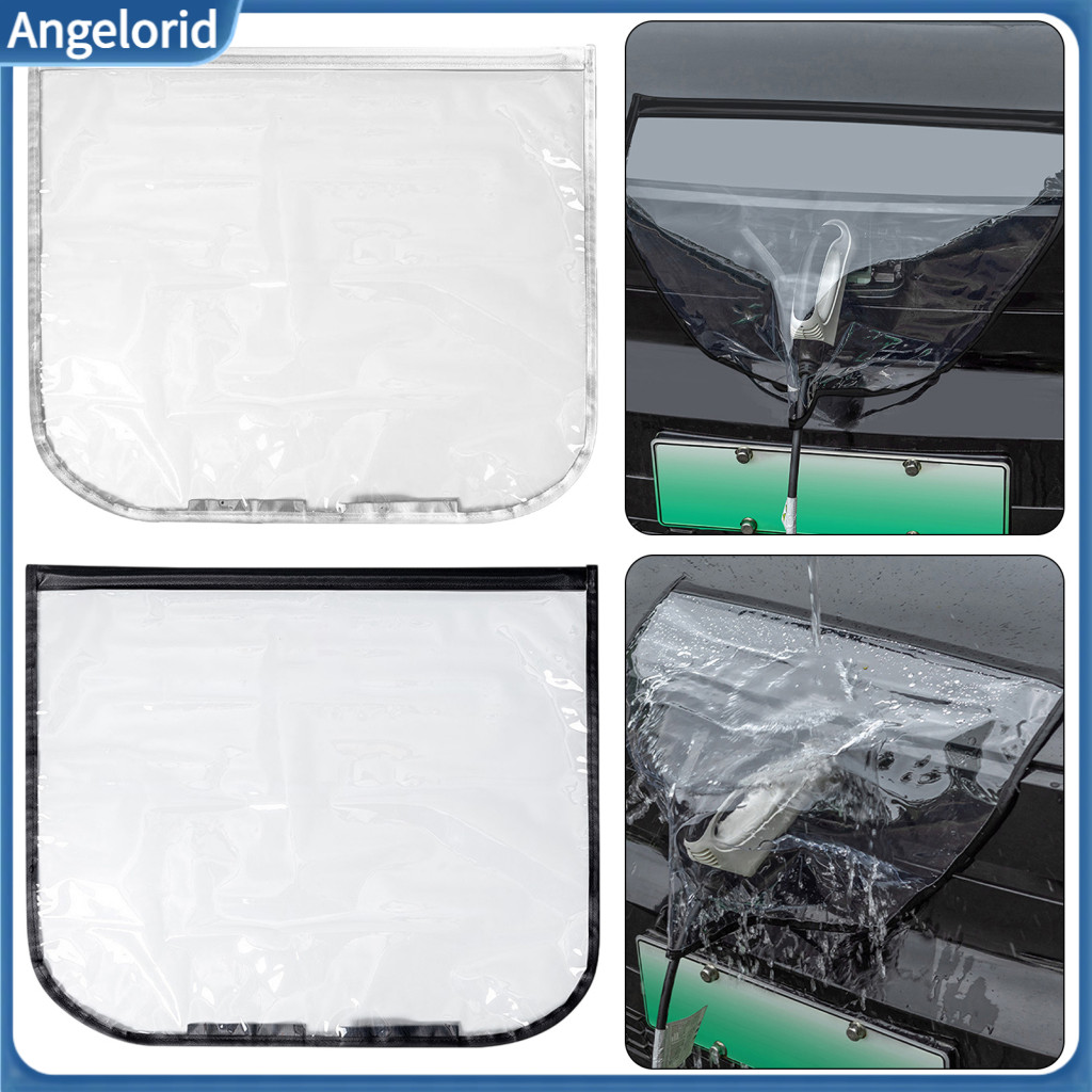 Evcharging Port Rain Cover Anti Frost Car Charging Accessory Waterproof Magnetic for Ev Transparent Outdoor Protective C