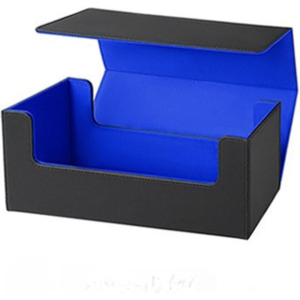 **[Superior Protection] Trading Card Storage Box Compatible with Magnetic Loader Cases, Large Capacity, Waterproof PU Le
