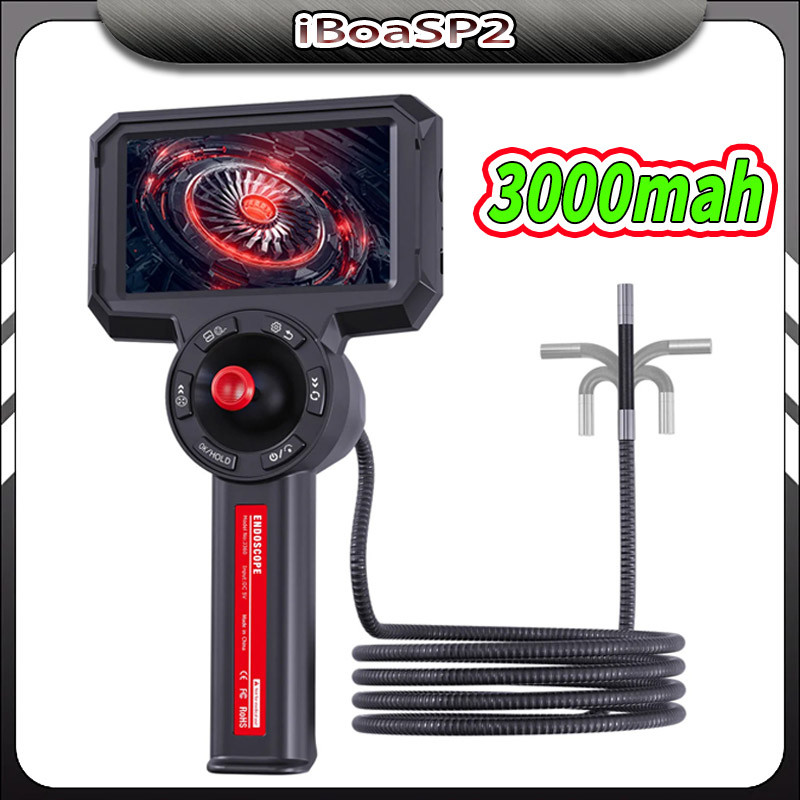 Boroscópio Endoscópio Câmera 6mm Giratório 3000mah 4.5inch