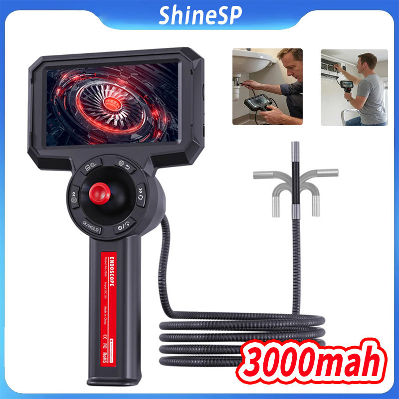 3000mah  Boroscópio Endoscópio Câmera 6mm Giratório 4.5inch