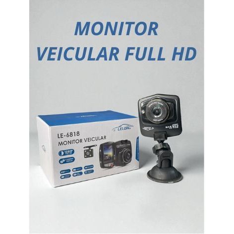 Câmera Veicular Gravação Full Hd 1080p 2.2inch+camera De Ré LE-6818