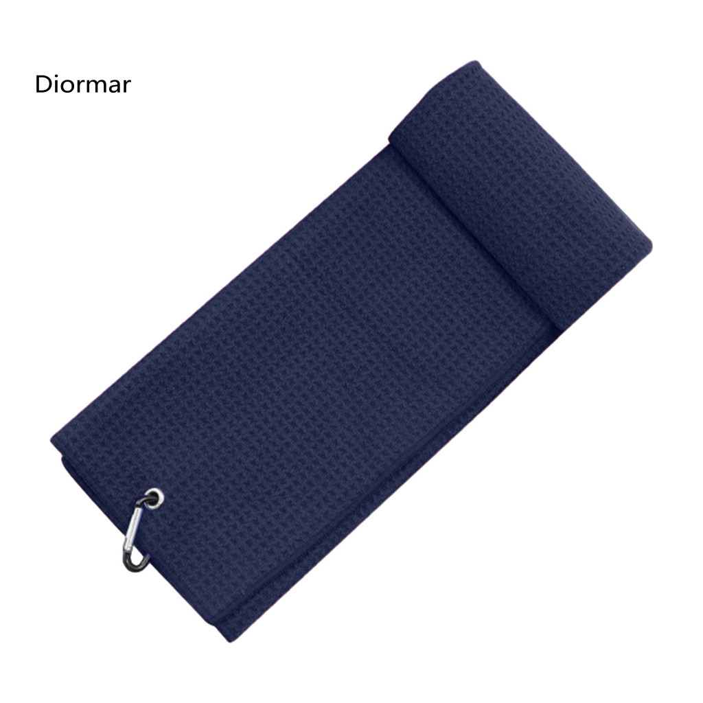 Golf Towel with Hook Microfiber Carabiner Clip – Super Soft Absorbent Waffle Pattern Cloth for Clubs and Balls Durable