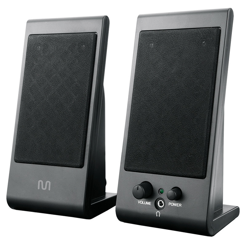 Caixa de som 2.0 3W Cinza USB/P2 SP009 Multi