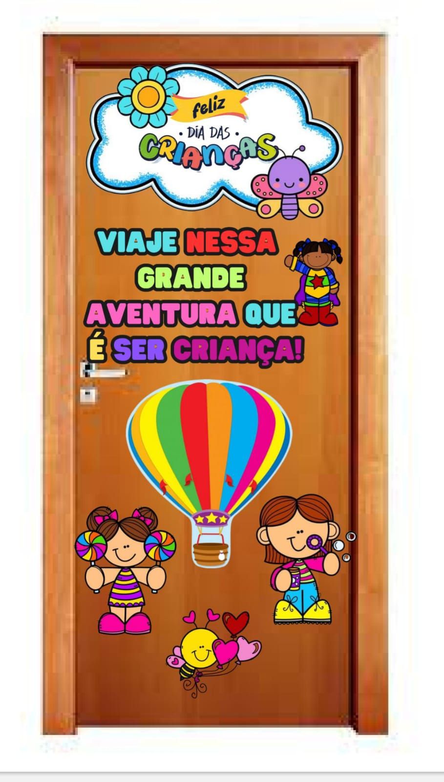 PAINEL DE PORTA DIA DAS CRIANÇAS (BALÃO)