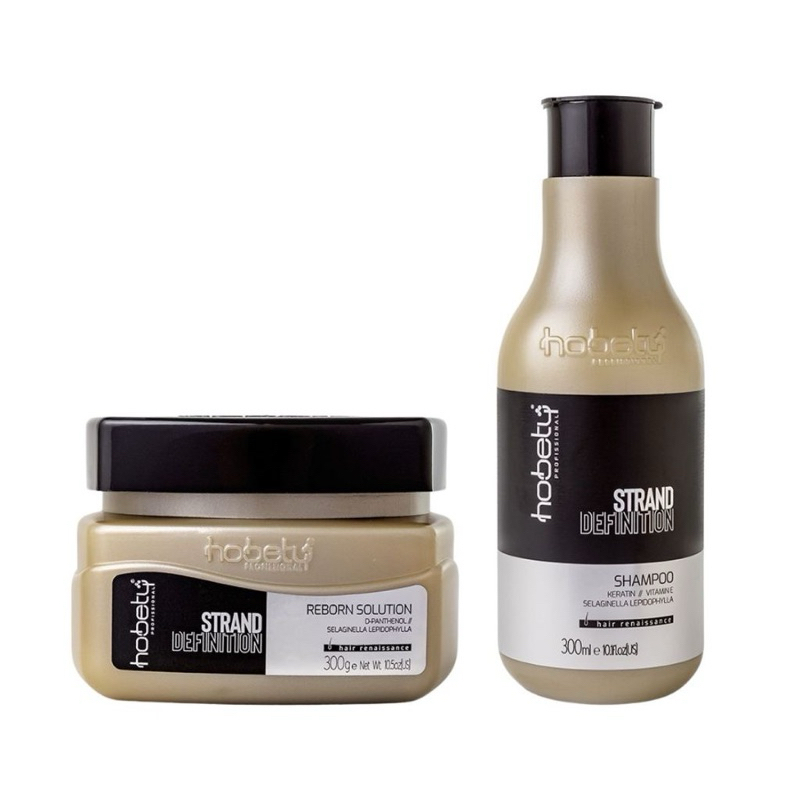 Kit Strand Definition Hobety Shampoo 300ml Máscara 300g Alinhamento Capilar Original