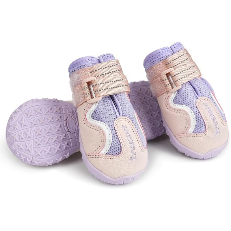 Botas Para Cães Truelove , Sapatos Impermeáveis Animais De Estimação Com Tiras Reflexivas Protetores De Pata , Pequenos