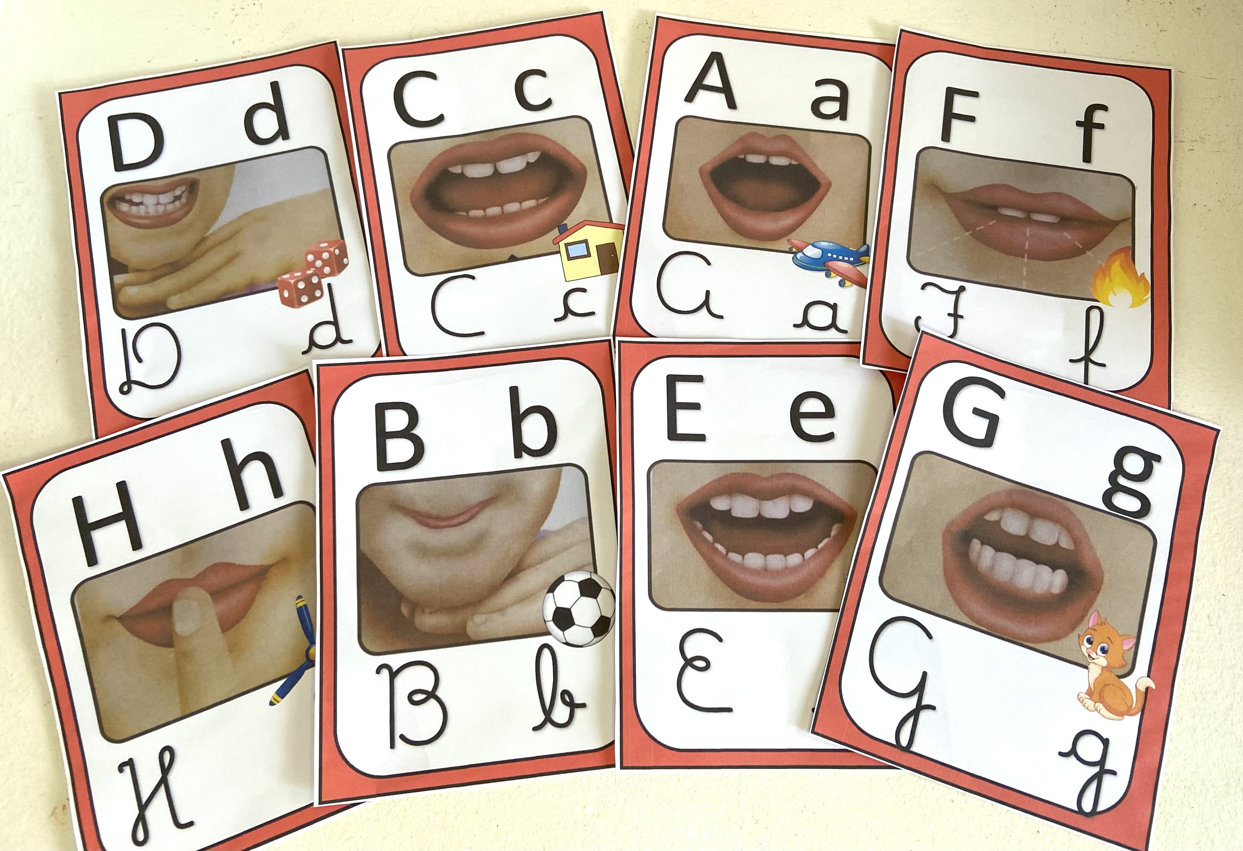 Fichas Alfabeto das Boquinhas