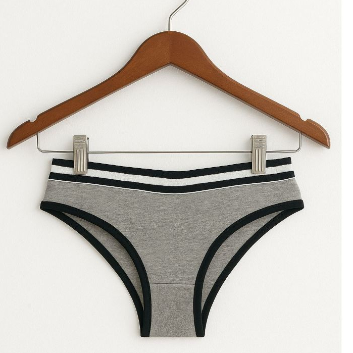 Kit 5 Calcinha Feminina Tanga Comfort Algodão Premium Atacado Cintura Alta Mescla Elástico