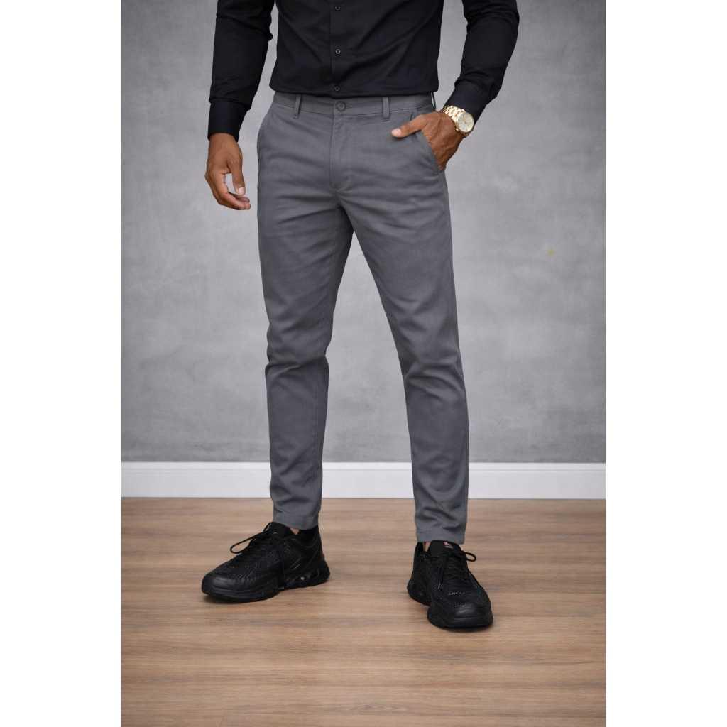 Calça Social Masculina Alfaiataria Premium Lycra Tech Comfort Elastano Bolso Faca Plus Size 38 ao 56
