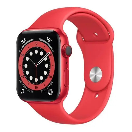 Apple Watch Series 6 (gps+celular) Caixa De Alumínio Vermelho 44 Mm - Pulseira Esportiva red Excelente (Recondicionado)