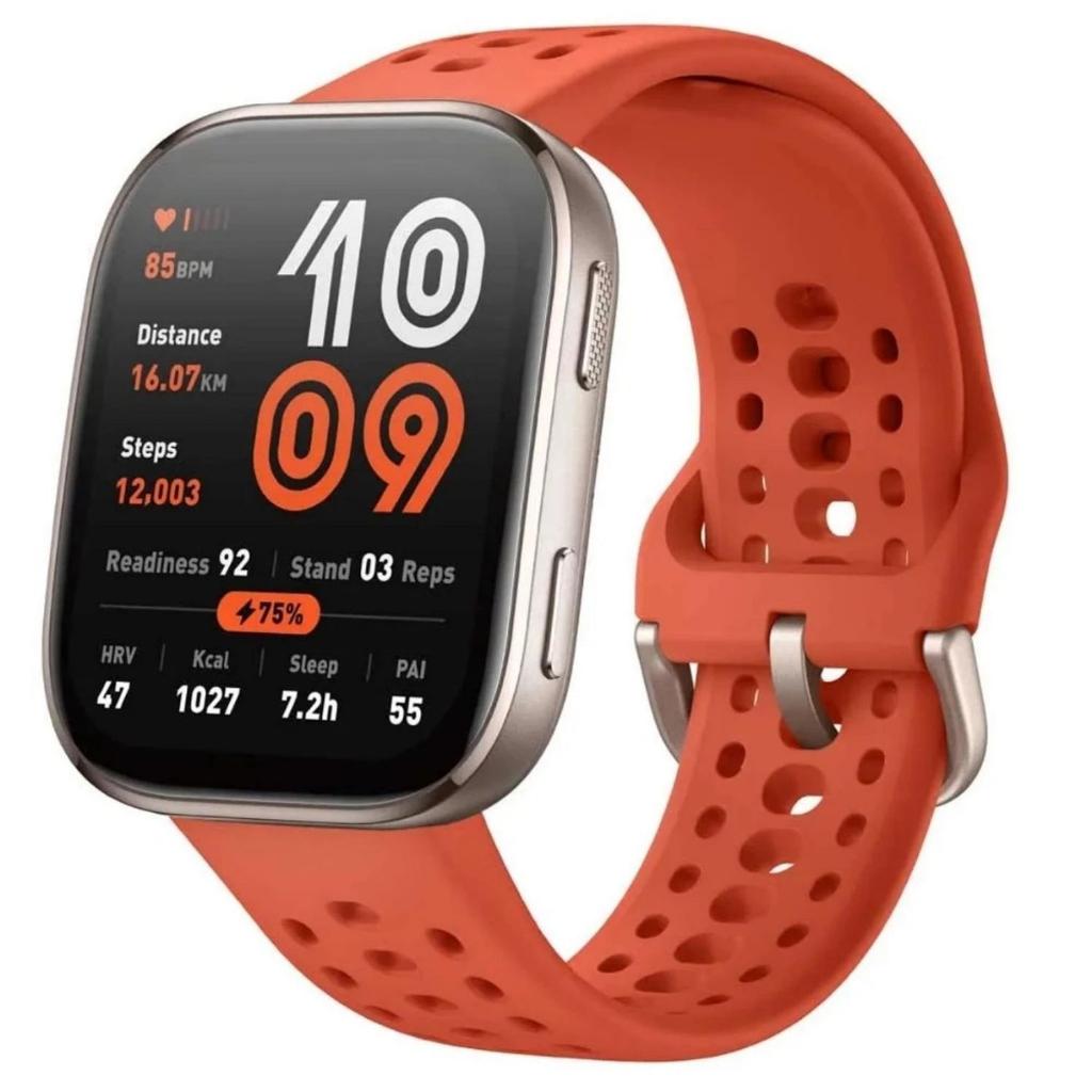 Smartwatch Amazfit Bip 6 A2435 Cor Red/Vermelho Novo