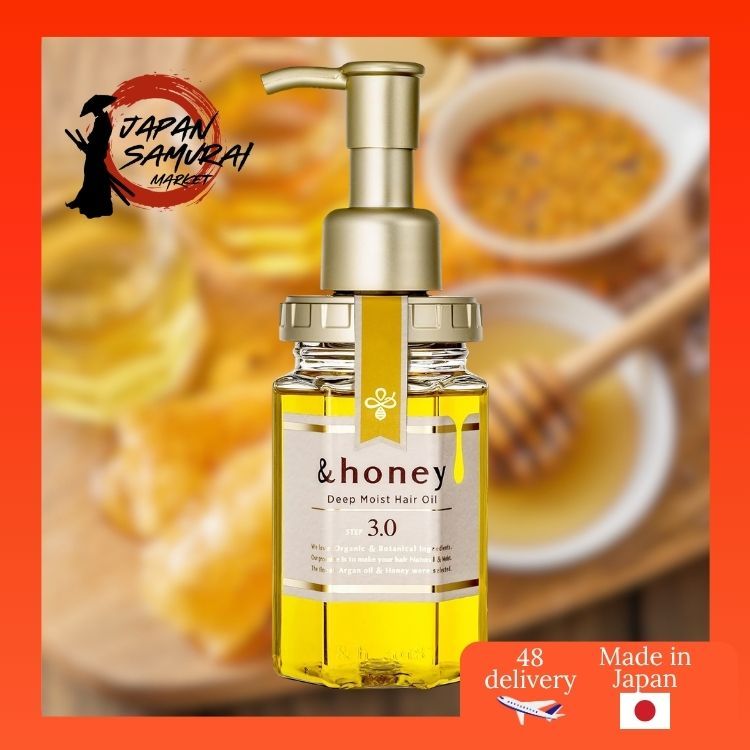 &honey Deep Moist Hair Oil 100mL - Versatile Hair Treatment for All Hair Types- Direct from Japan