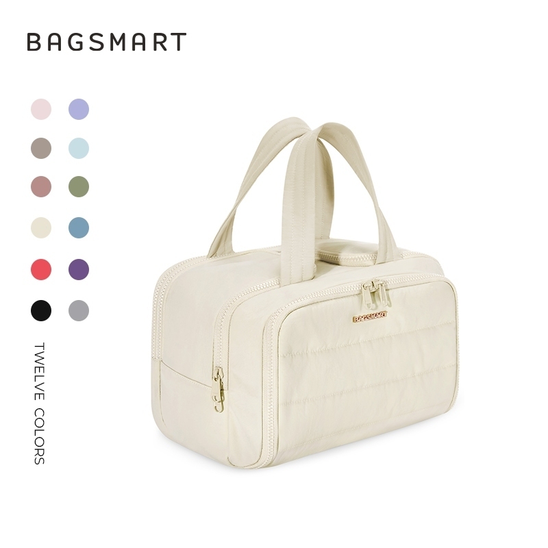 BAGSMART Versatile Toiletry Bag Bolsa Grande De Transporte Ideal Para Viagens Lazer E Organização