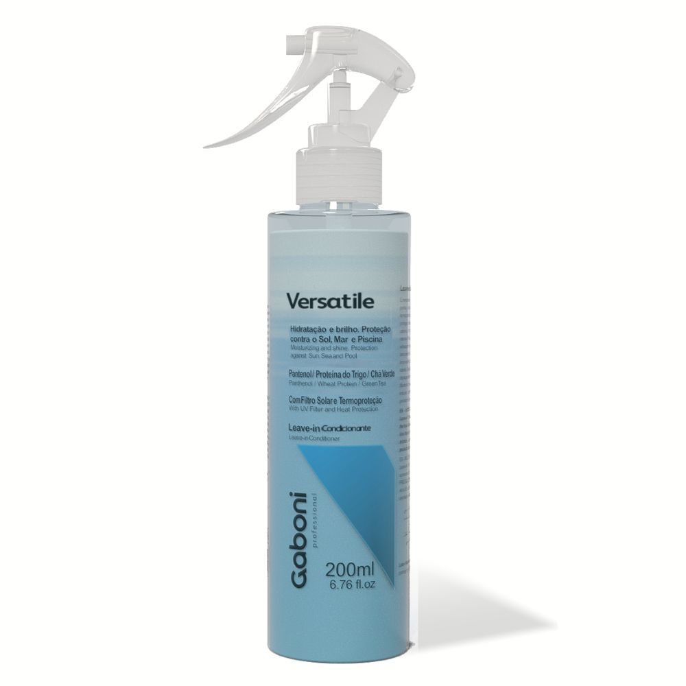 Leave-in Spray Versatile Gaboni Professional Protetor Térmico Multifuncional Brilho Espelhado 200ml