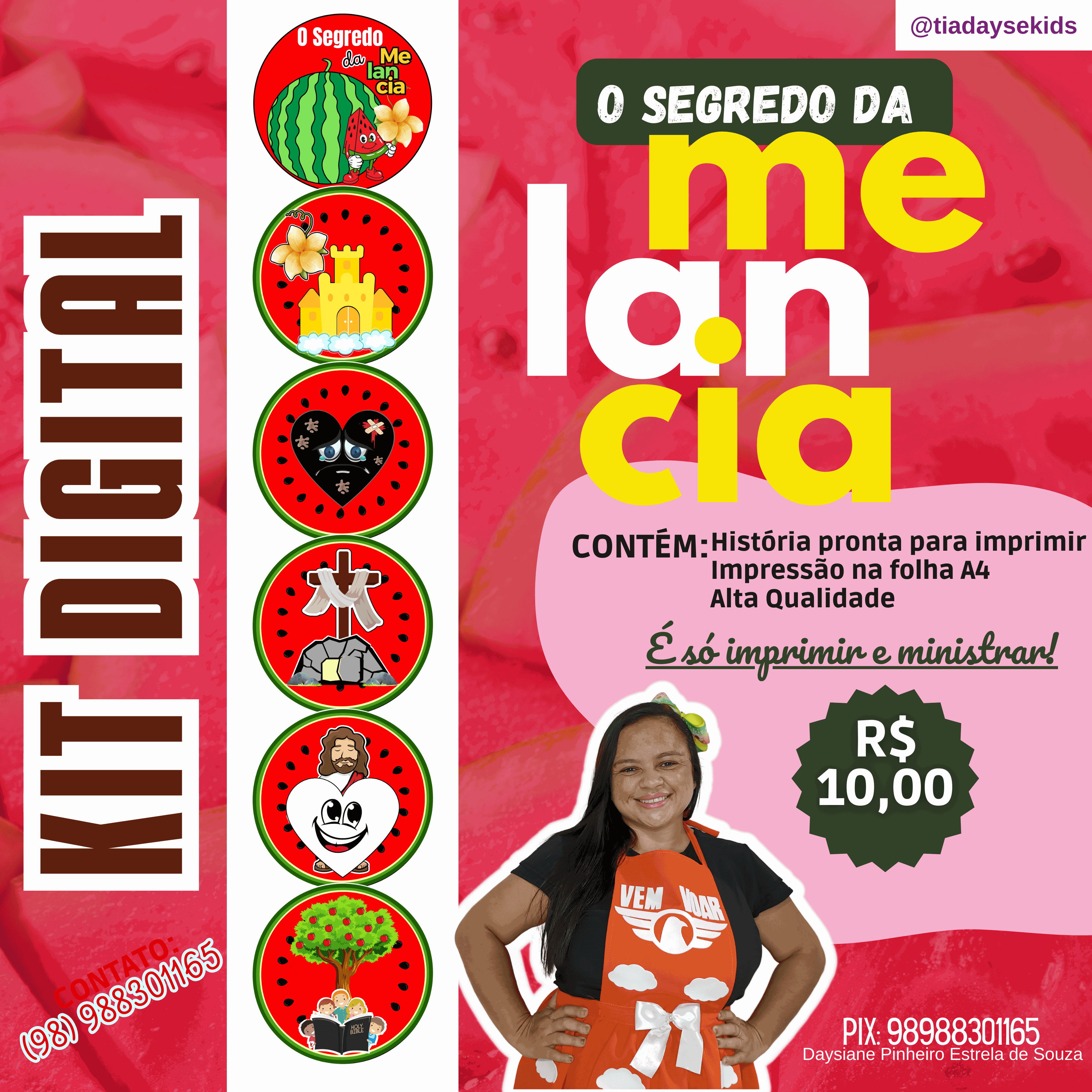 O segredo da Melancia - História Bíblica