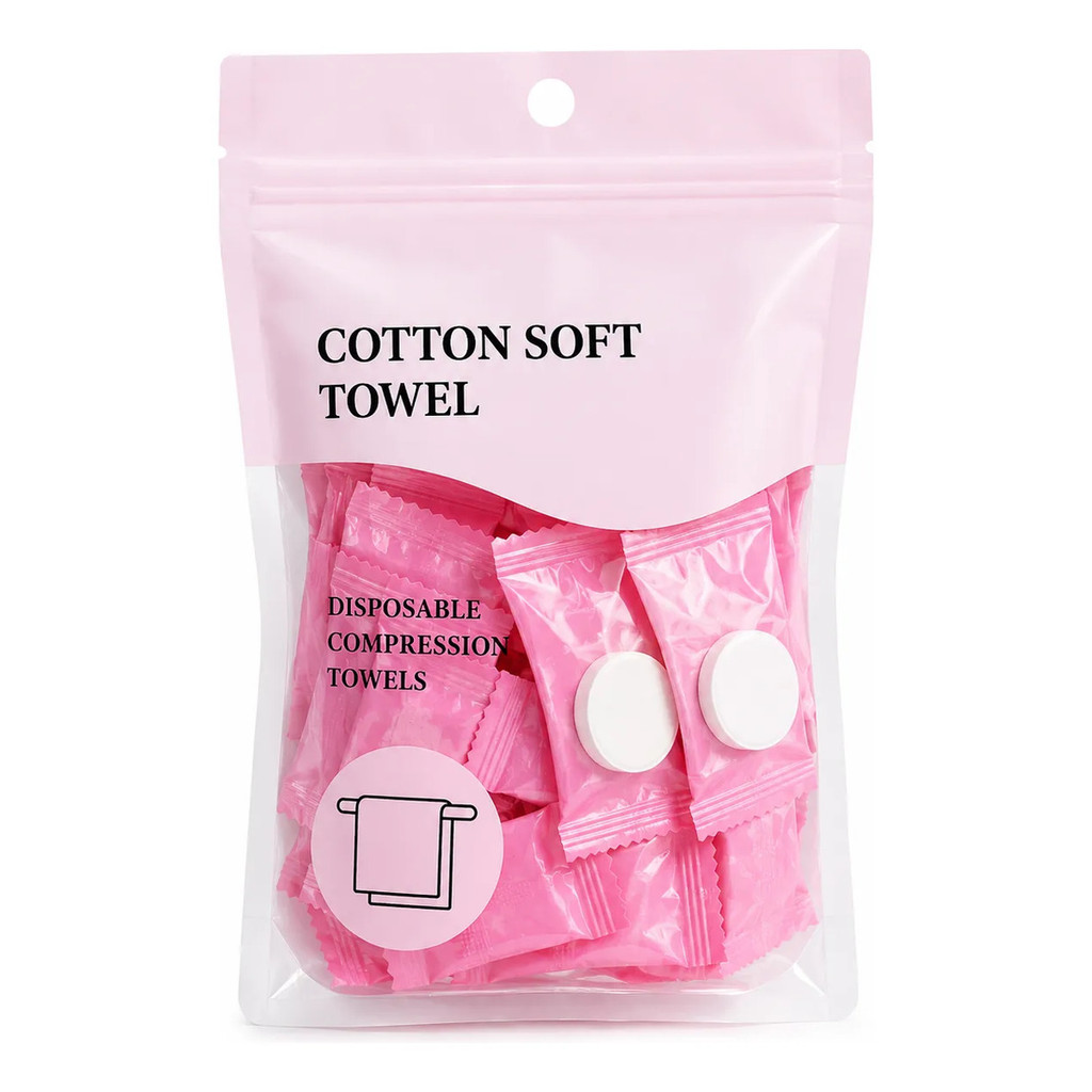 Toalha Comprimida Descartável Cotton Soft Prática