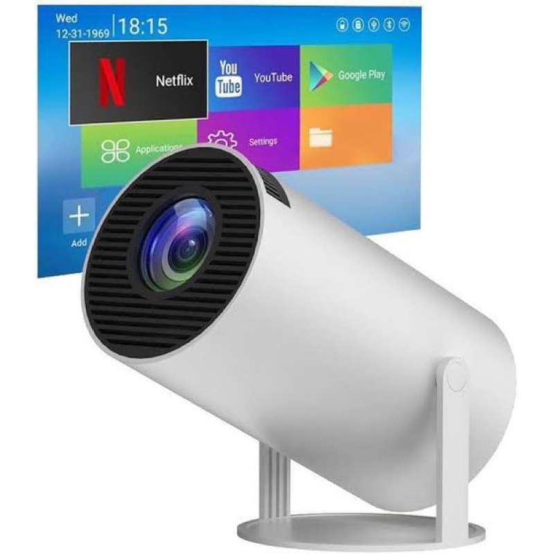 Mini Projetor Portátil 4k Android Full Hd Smart Wifi Cinema