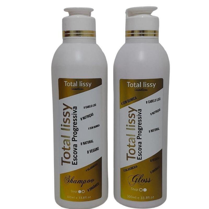 Kit escova progressiva sem formol cabelo liso Perfeito