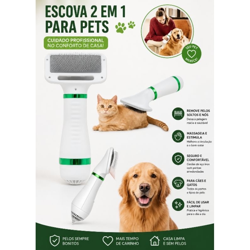 secador pet cão ou gato bivolt 110/220 cor branco 3 velocidades🐕🐾🐶