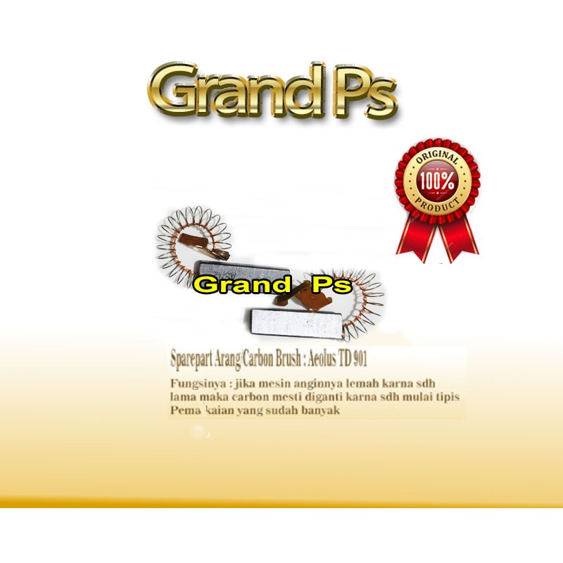Grand Ps Dryer Aeolus TD901 Escova De Carvão/Carbono (Peça Sobressalente)