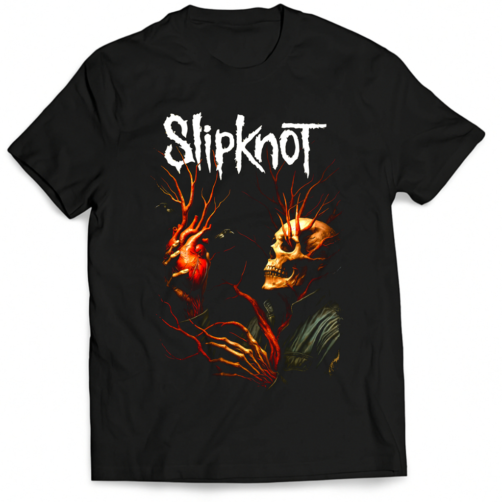 Camiseta Caveira Slip Rock Knot 100% Algodão Unissex
