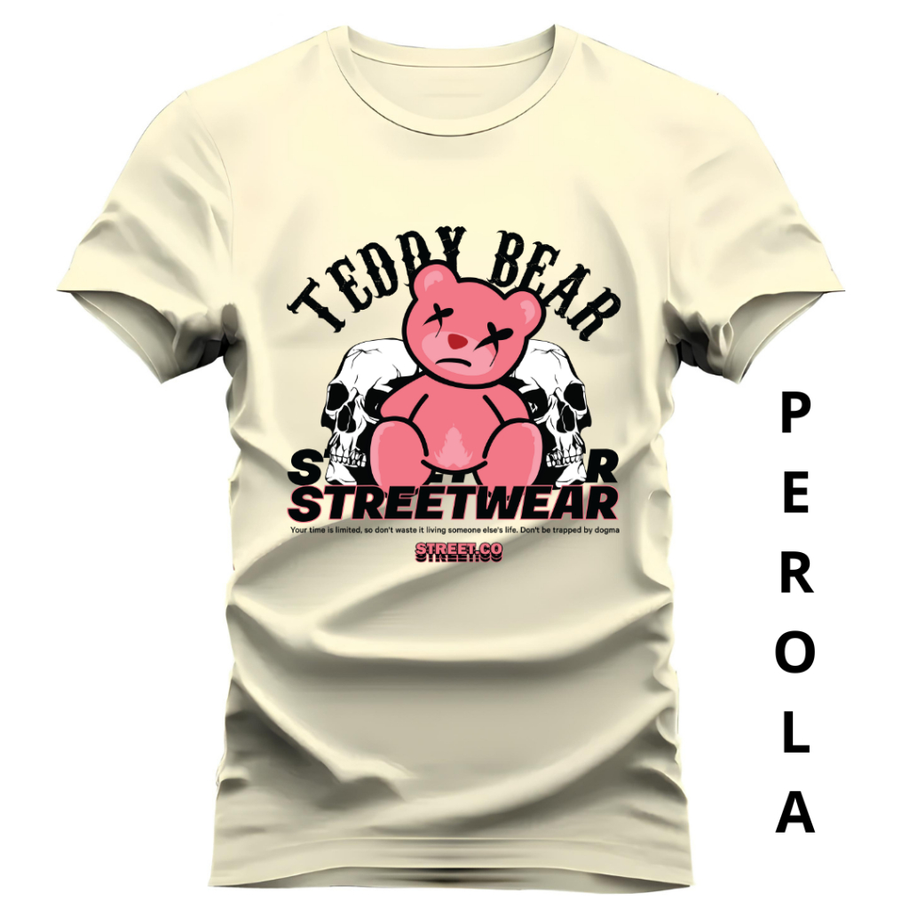 Camiseta Unissex Teddy Camisa 100% Algodão Premium Blusa Envio Imediato