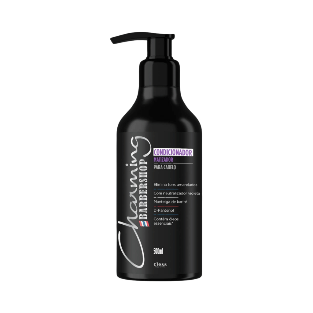 Condicionador Matizador Profissional Masculino Barbershop 500mL Charming - Cless