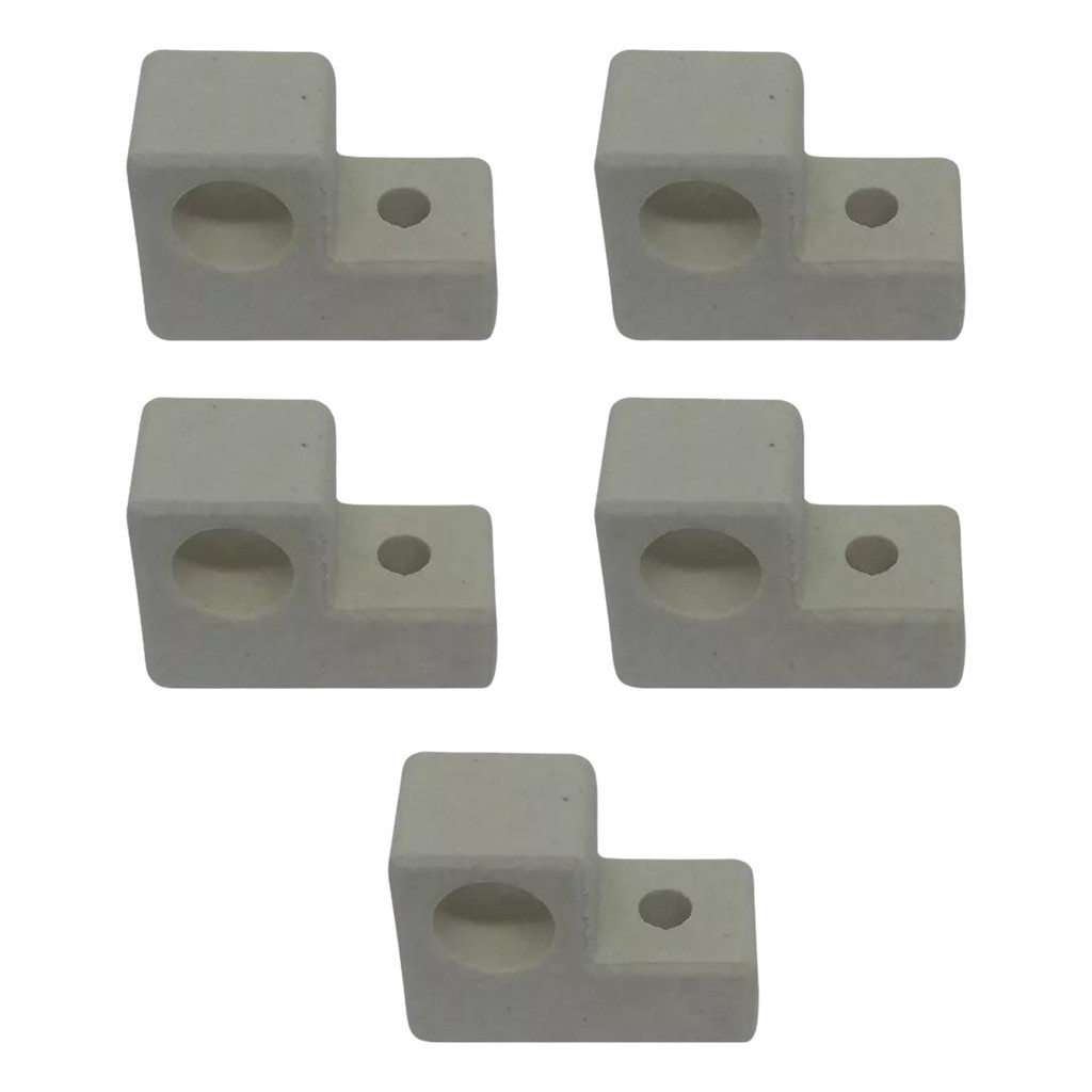 Suporte Porcelana Da Resistência Forno Fischer 5 Peças Original