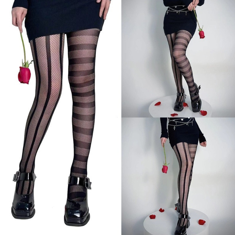 Estone Pattern Print Collants Para Mulheres Meia-Calça Moda Meias De Malha De Nylon