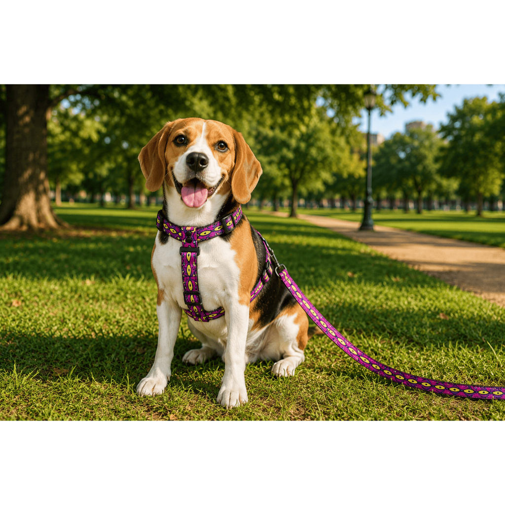 Coleira Peitoral Americano com Guia para Cachorro Premium Dog Médio