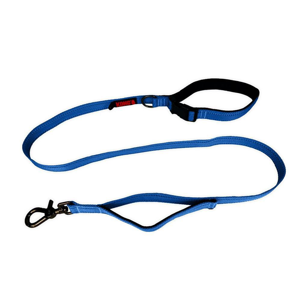 Guia Kong Traffic Leash 1,5M Azul M Refletivo p/ Cachorro