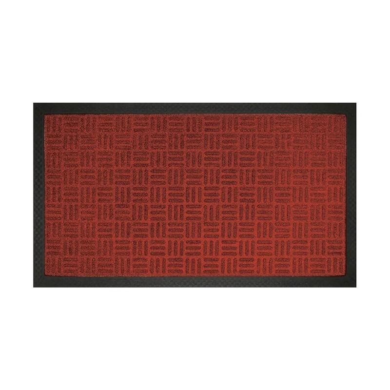 Tapete Uzoo Fenice Liso 69x39cm Vermelho