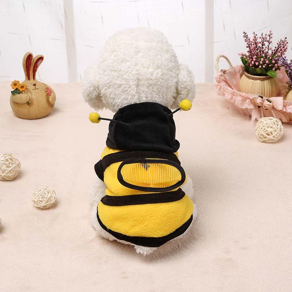 ZHDYEB Dog Hoodie Macio Bonito Abelha Teddy Filhote De Cachorro Roupas Fantasia