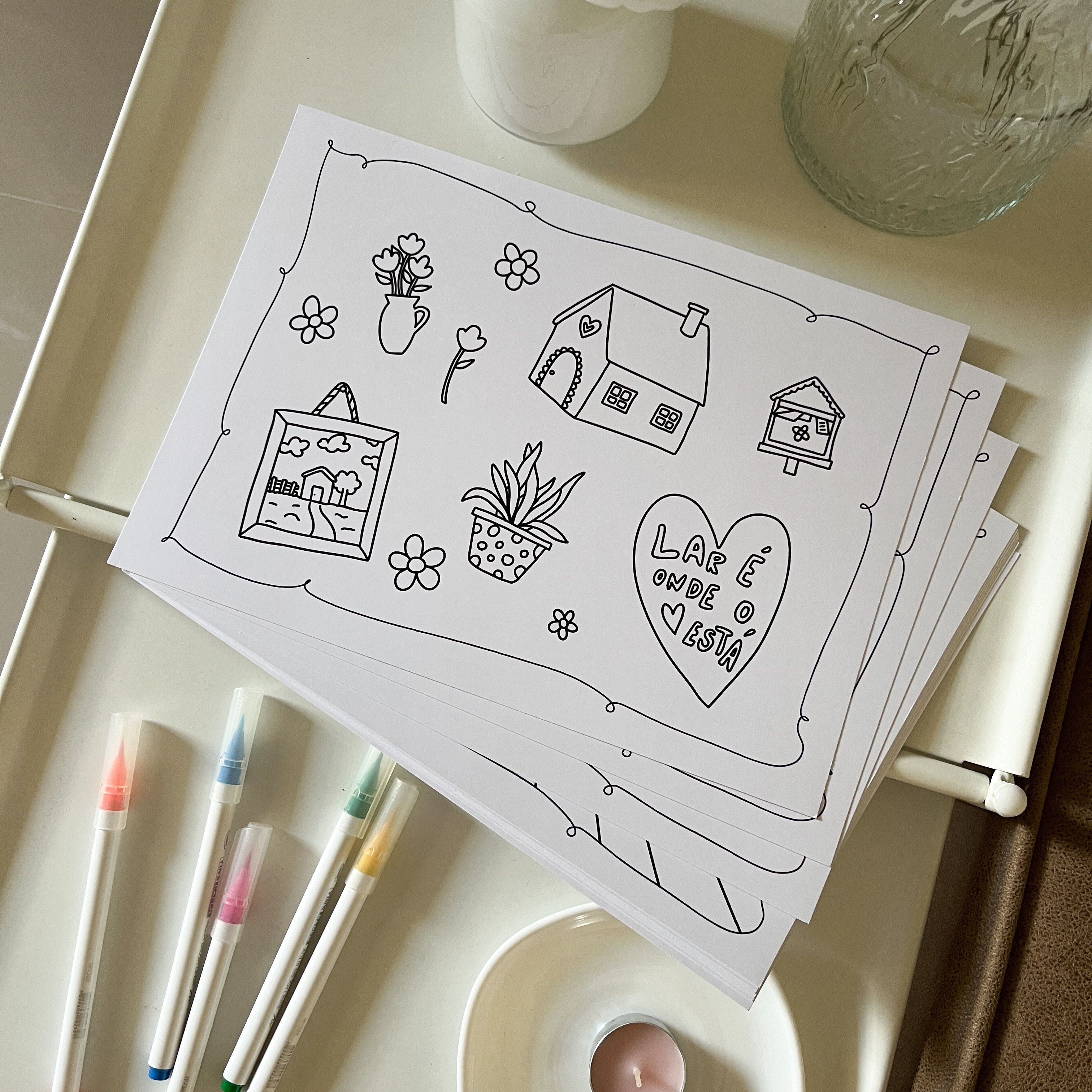 Livro de Colorir (Português + English)