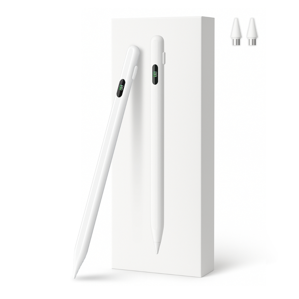 Caneta Stylus Digital Touch Para Ipad Android Tablet Pencil Sensibilidade de Inclinação Led Bateria