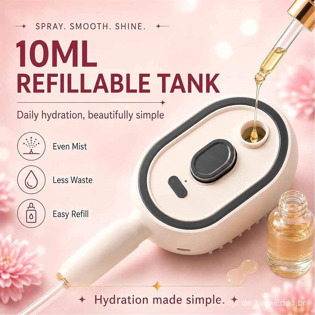 2026All-in-one Spray Moisturizing Detangling Comb Electric Spray Air Cushion Massage Comb Self-Cleaning Liquid Spray Bot