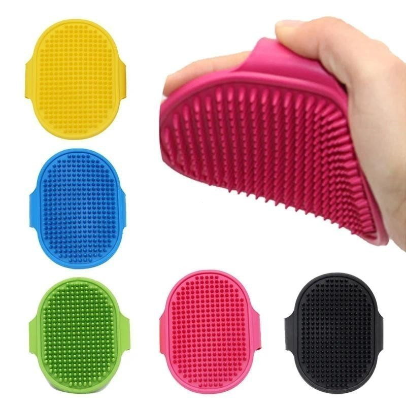 Soft Rubber Dog Cat Brush Pet Bath Silicone Comb Massage Comb Hair Remover Pet Supplies Dog Grooming Wash Cleaning Equip
