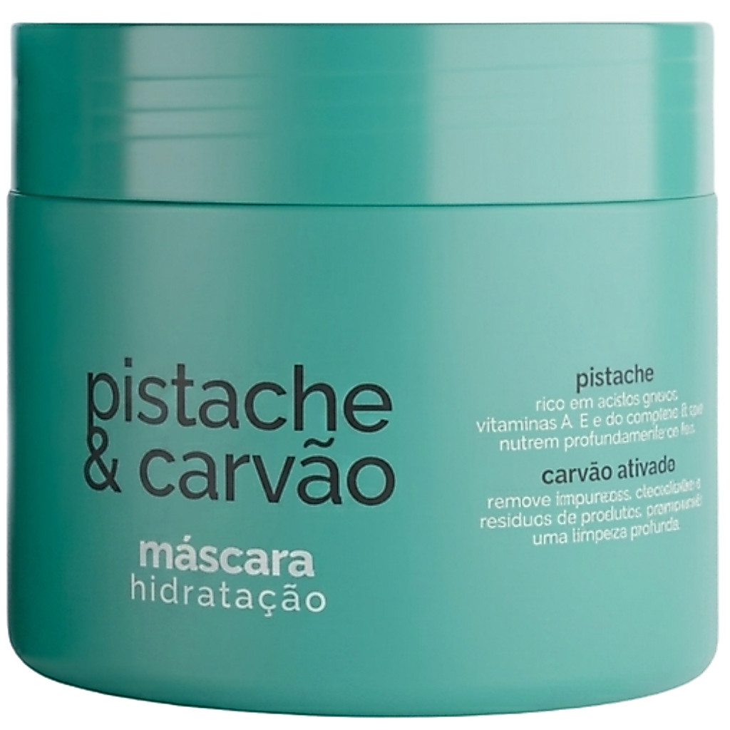 Mascara Ultra Hidratante Capilar Pistache & Carvão Ativado